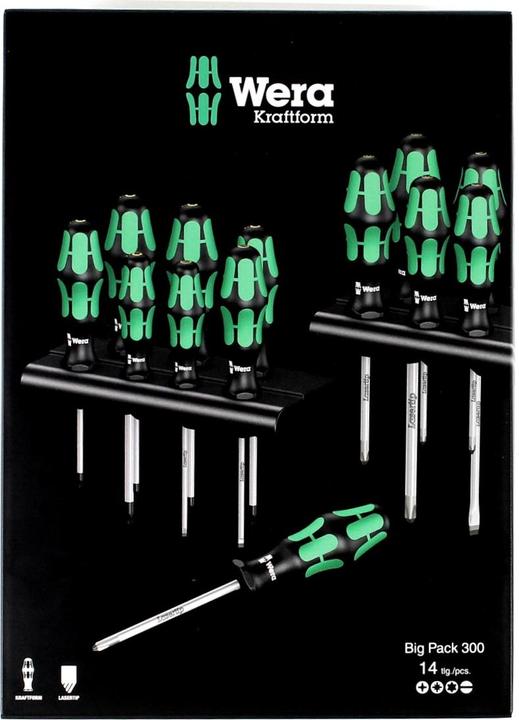 Produktbild Wera Kraftform Big Pack 300 (Torx (TX), Pozidriv-Kreuzschlitz (PZ), Phillipps-Kreuzschlitz (PH))