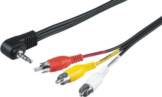 Produktbild M-Cab 3.5mm auf 3x RCA (1.50 m, 3.5mm Klinke (AUX))
