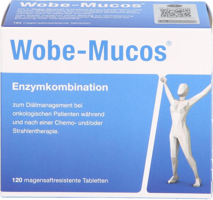 Nährwerte und Zutaten Mucos Wobe-Mucos Tabletten, 120 St. Tabletten (120 Stück, Tabletten)