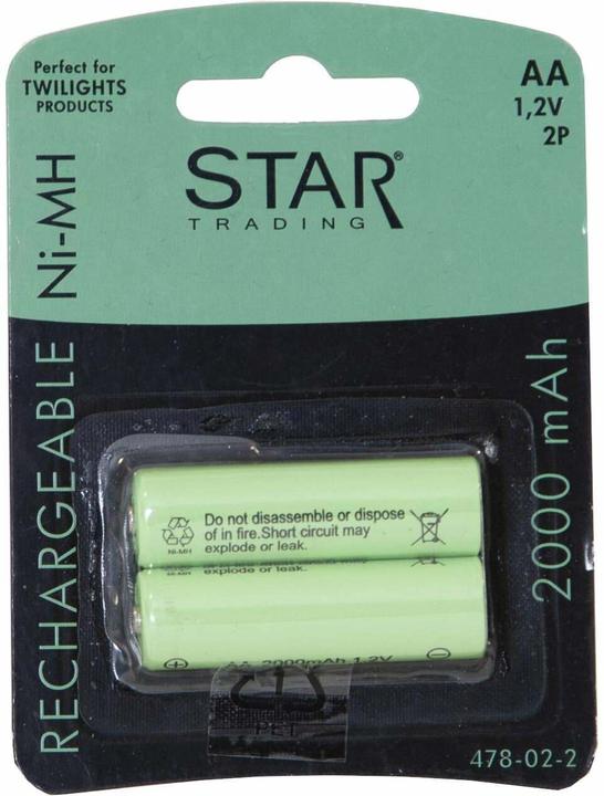 Produktbild Star Trading Batterie AA 1.2V 2000 mAh NI-MH (2 Stk., AA, 2000 mAh)