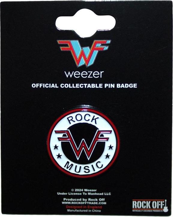 Produktbild Weezer Abzeichen Rock Music Emblem Messing Emaille