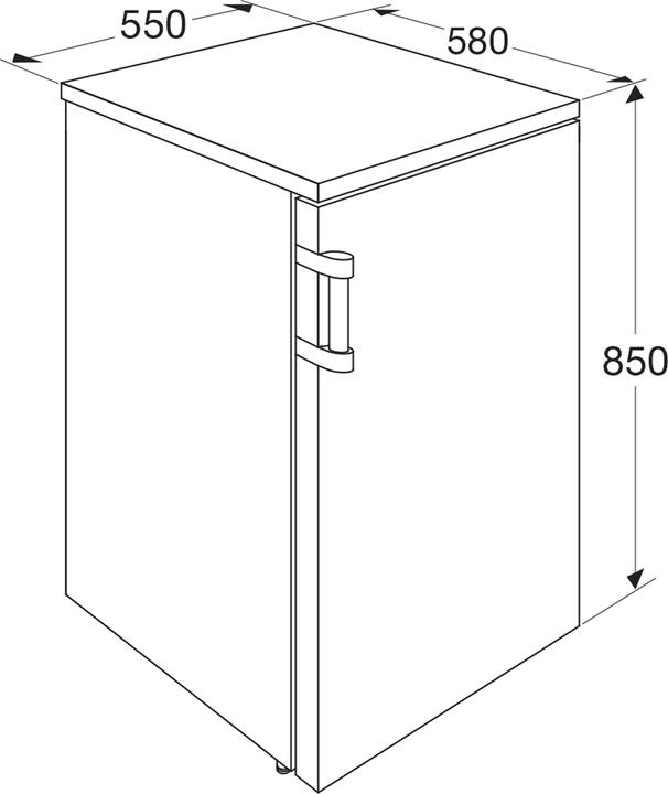 Actual product image Etna VV655WIT (Stand-alone, 91 l)