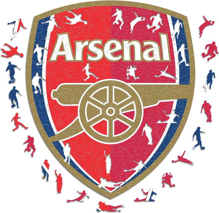 Actual product image Iconic Arsenal FC - Logo - Wooden Puzzle Size M (270 pieces) (270 pieces)