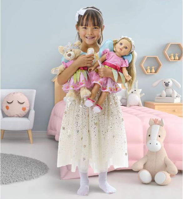 Produktbild Heless Puppenkleid "Prinzessin Lillifee" mit pinker Schleife, Gr. 35-45 cm