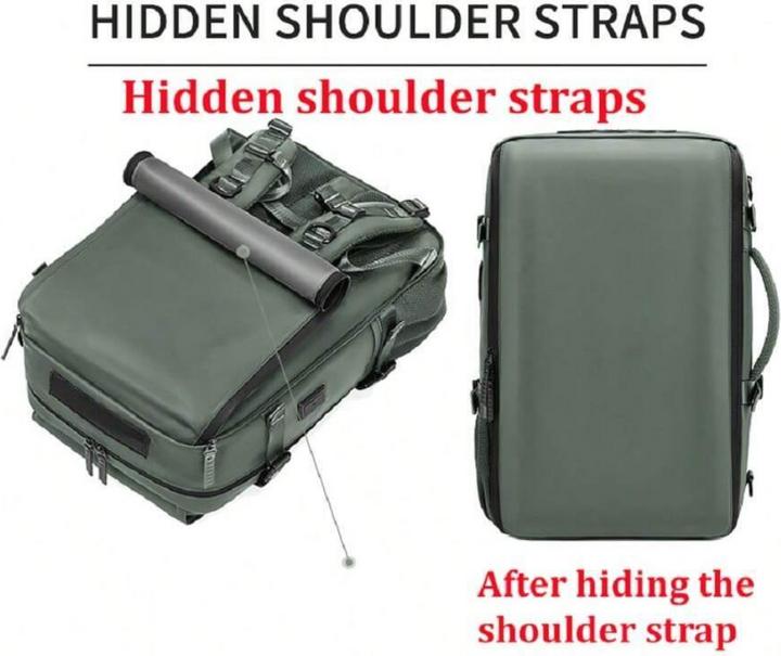 Produktbild Only-Bags.Store Wasserdicht 40.64 Cm Business Laptop Rucksack, Reise-Rucksack mit separater Schuhtasche, Outdoor