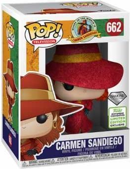 Actual product image Funko POP! where in the world is Carmen Sandiego - Carmen Sandiego Diamond Exclusive 2019