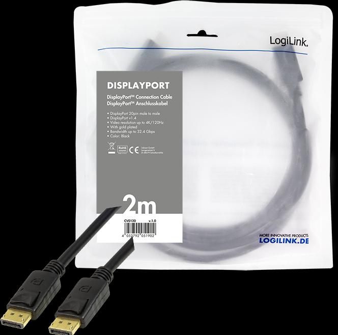 Actual product image LogiLink DisplayPort — DisplayPort (2 m, DisplayPort)