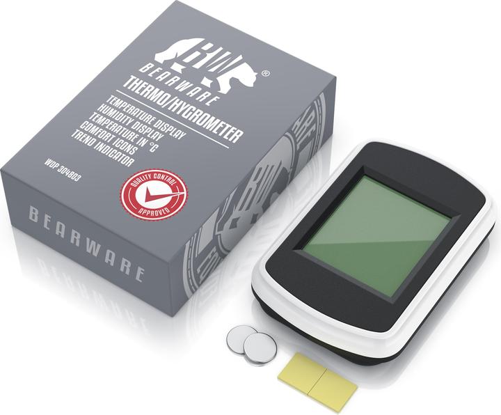 Produktbild Bearware Wetterstation, Innenwetterstation, Thermometer Hygrometer, Temperatur und Luftfeuchtigkeit Messgerät