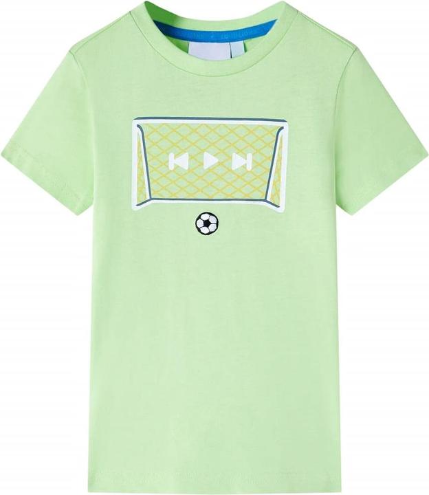 VidaXL Kinder-T-Shirt Lindgrün 128,Material: 100 % Baumwolle,Farbe (128)