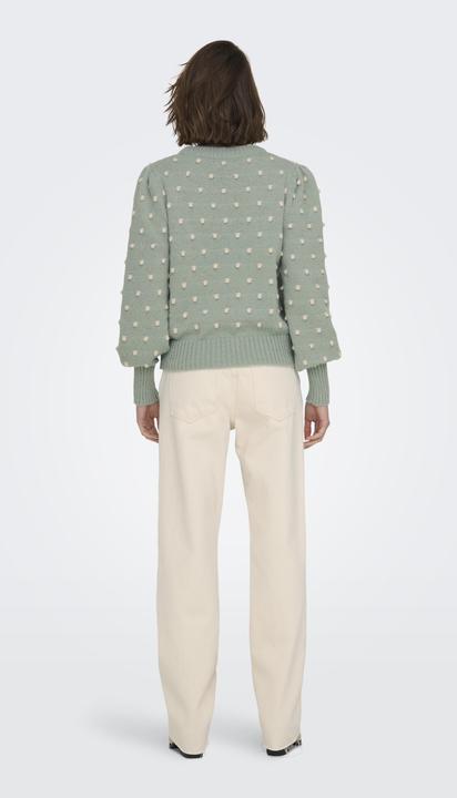 Actual product image JdY Regular fit High neck Long cuffs Puff sleeves Pullover Knitted jumper (XXL)