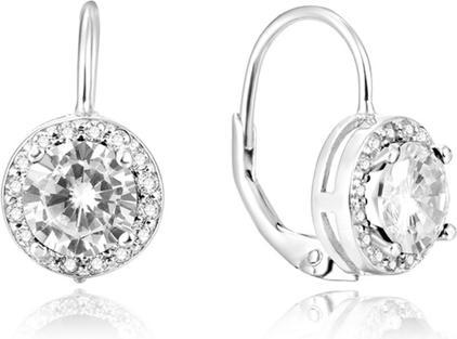 Beneto Silver shimmering earrings AGUC901 (L)