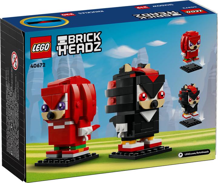 Produktbild LEGO BrickHeadz Sonic the Hedgehog Knuckles & Shadow (40672, LEGO Brickheadz)