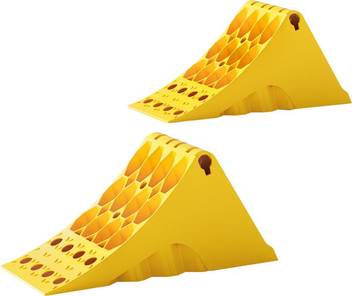 Immagine prodotto Wiltec 2x cunei per ruote 478x200x230mm Cuneo freno 6.5t camion rimorchio ganascia freno auto