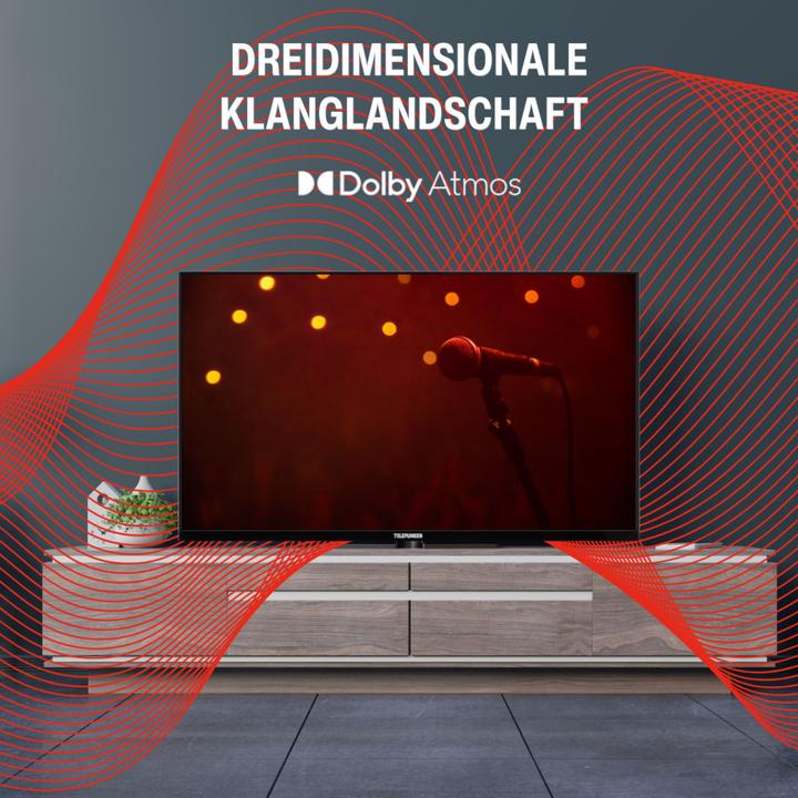 Actual product image Telefunken QU50TO750S (126 cm (50 inch), black, UltraHD/4K, triple tuner, SmartTV, TiVo operating system) (50", QLED, 4K, 2024)