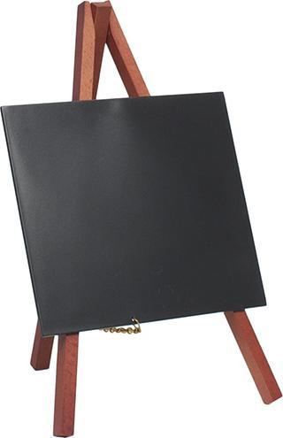 Actual product image Securit Table chalkboard MINI with easel, mahogany (Blackboard, 15 x 17 x 35.5 cm)