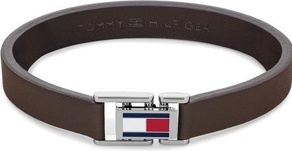 Tommy Hilfiger HnÄ›dÃ½ koÅ¾enÃ½ nÃ¡ramek s ocelovÃ½m zapÃ­nÃ¡nÃ­m 2790430 (4.30 cm, Leder)