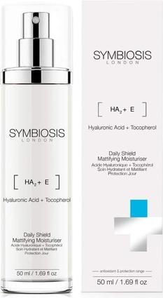 Image du produit Symbiosis Acide hyaluronique + tocophérol) Soin de jour hydratant mat (50 ml, Fluide visage)