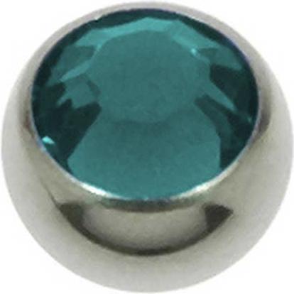 Bijouteria Piercingverschluss (Premium Kristall, Chirurgenstahl 316L)