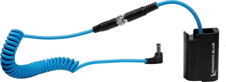 Actual product image Kondor Blue DC 2.1 to Lumix GH6 S5II S5IIX DMW-BLK22 Dummy Battery Cable