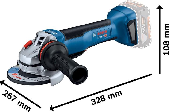 Image du produit Bosch Professional GWS 18V-10 P (125 mm)