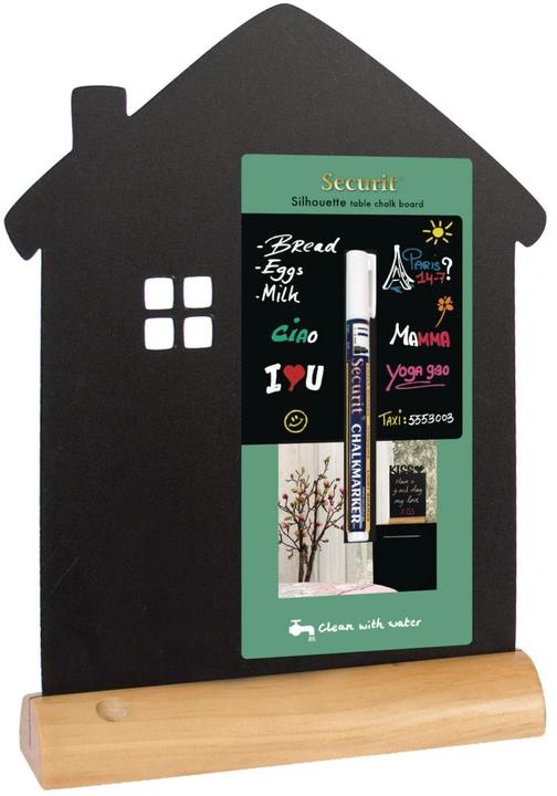 Actual product image Securit Table chalkboard silhouette house (Blackboard, 21 x 33 cm)