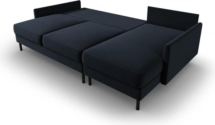 Actual product image Micadoni Velvet Right Corner Sofa With Bed Function And Box, "Scott", 5 Seats, 212x142x87Made in Europe (Corner sofa)