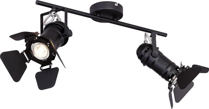 Produktbild Globo Strahler Egon schwarz 2xGU10 (GU10)