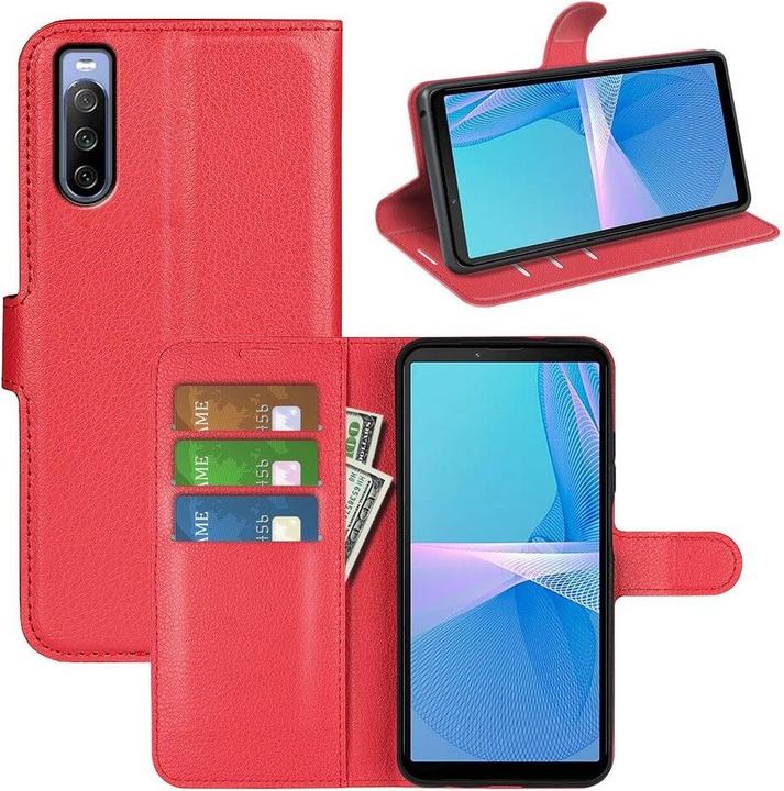 Immagine prodotto Cover-Discount Sony Xperia 10 IV - Custodia in pelle rossa (Sony Xperia 10 IV)