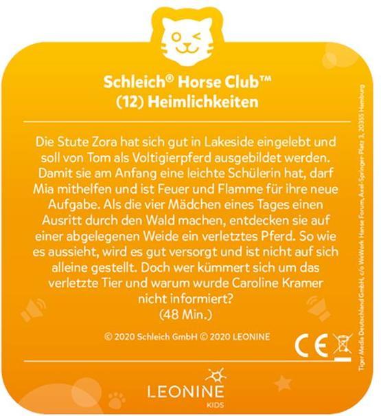 Image du produit Tigermedia Tigercard- Schleich Horse Club (12) : Les cachotteries (Allemand)