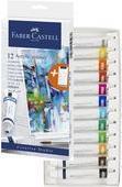 Actual product image Faber-Castell Acrylic paint in tube, 12-count cardboard box Highly pigmented, light-fast colours with glossy (DAA326, 20 ml)