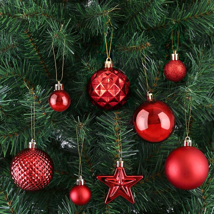 Produktbild Deuba Weihnachtsbaumkugeln (66 -teilig)