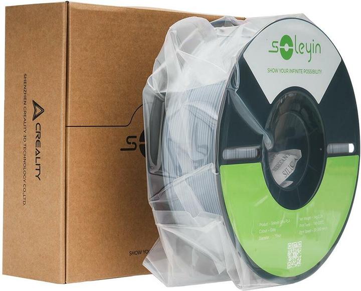 Actual product image Creality Filament Soleyin Ultra-PLA Grau 1.75 mm 1.29 kg (PLA, 1.75 mm, 1290 g, Grey)