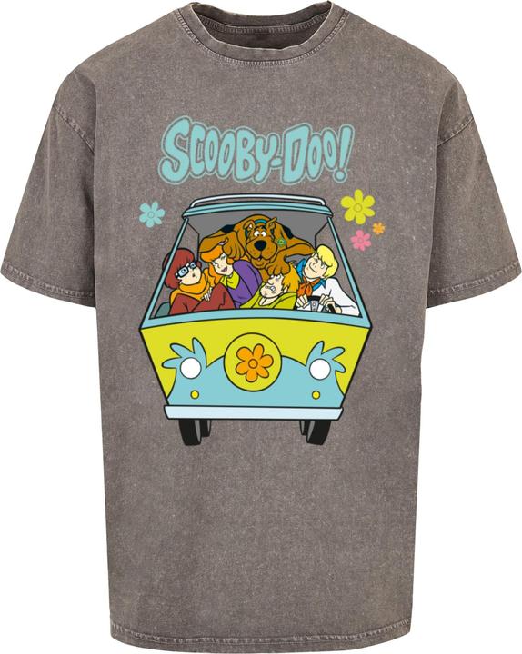 Image du produit Absolute Cult Scooby Doo - Groupe Mystery Machine Acid Washed Oversized Tee - 115125 (XL)