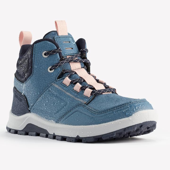 Quechua Chaussures de randonnée enfants pointures 35-38 mi-hautes - NH500 bleu