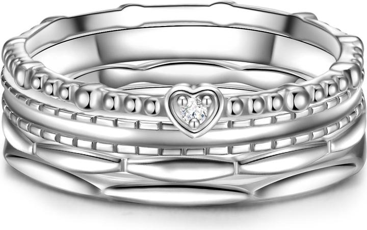 Produktbild Glanzstücke München Damen Herz Sterling Silber Zirkonia silber - 31974 (52, 925 Silber)