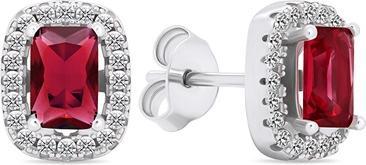 Brilio Silver - Sparkling silver earrings with zircons EA578WR