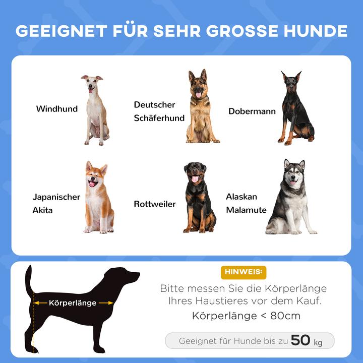 Produktbild Outsunny Outdoor Hundeliege mit Dach, für sehr grosse Hunde (Hund)