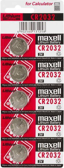 Produktbild Maxell Electronics CR2032 (5 Stk., CR2032, 220 mAh)