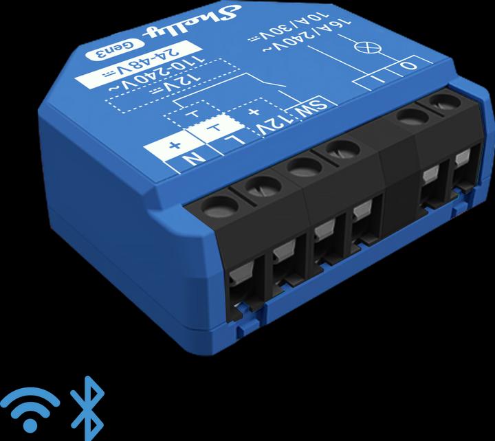 Actual product image Shelly 1 Gen 3 (Switch actuator)