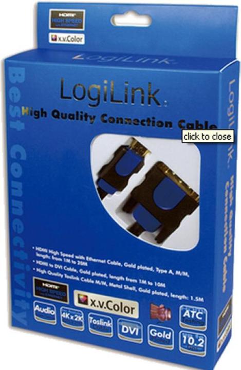 Immagine prodotto LogiLink HDMI (Typ A) — DVI (5 m, DVI, HDMI)