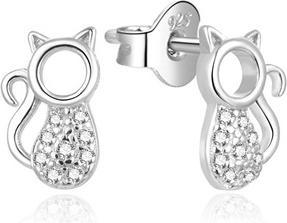 Immagine prodotto Beneto Incantevoli orecchini in argento con zirconi Cats AGUP682L (L)