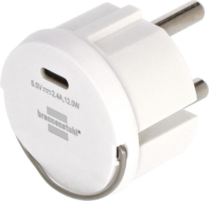 Produktbild Brennenstuhl Steckdoseneinsatz USB C 2,4A (1 x, CEE 7/3)