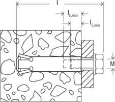 Actual product image Fischer Zykon internally threaded anchor FZA 14x60 M8 I (20 pcs.)