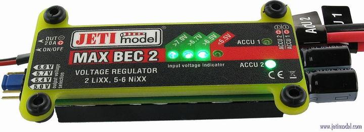 Actual product image Jeti MAX BEC 2 Regulator (8595245909659)