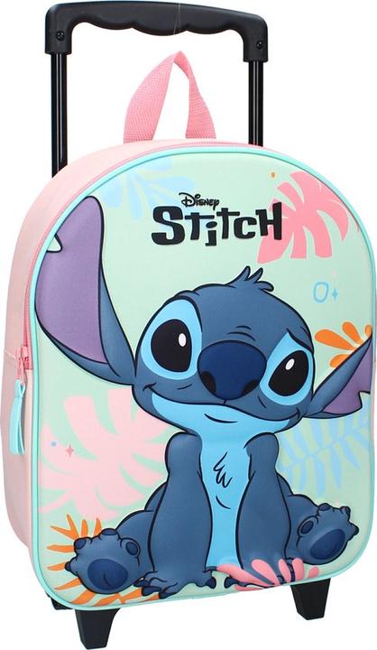 Vadobag DISNEY STITCH Trolley Backpack with 3D Image – Children's Backpack | School | Kindergarten – Padded