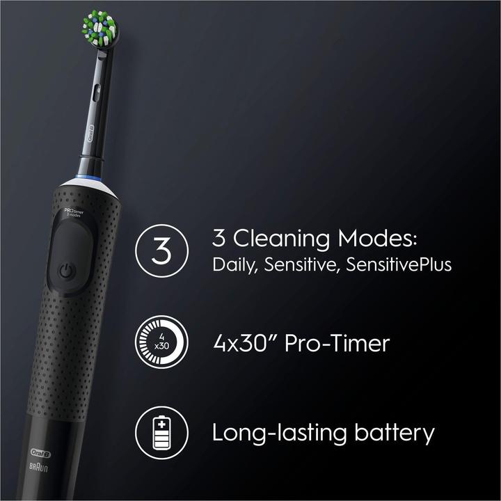 Produktbild Oral-B Vitality Pro Erwachsener Rotierende-vibrierende Zahnbürste Schwarz (Oszillierende Zahnbürste)