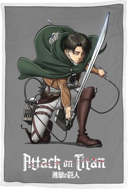 Produktbild Homadict PLAID SHERPA 100X150 CM LIVAI ATTACK ON TITAN (100 x 150 cm)