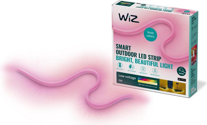 Immagine prodotto WiZ Striscia per esterni sintonizzabile bianca e a colori 5M Confezione singola (RGBW, 794 cm, Esterno)