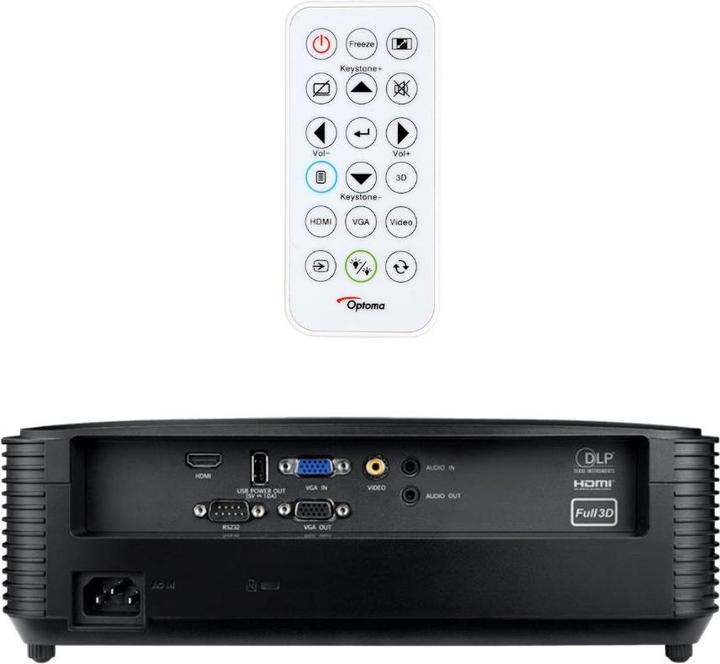 Produktbild Optoma X371 Beamer Desktop-Projektor 3800 ANSI Lumen DLP () 3D (XGA, 3800 lm, 1.94 - 2.16:1)