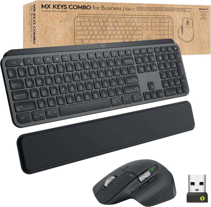 Logitech Mx Keys Combo For Business Gen (DE, Kabelgebunden)